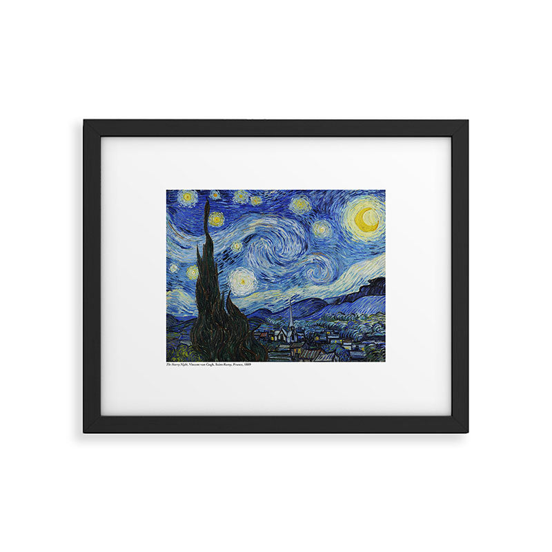 The Starry Night by Vincent Van Gogh Framed Art Print Gallery Image 5