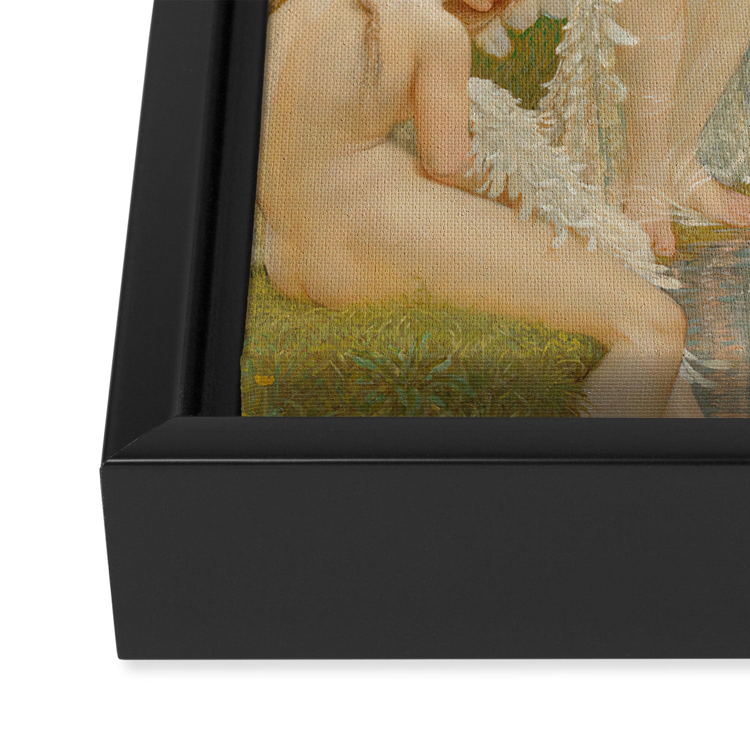 The Swan Maidens by Walter Crane Framed Canvas Print Gallery Image 3