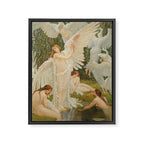 The Swan Maidens by Walter Crane Framed Canvas Print Gallery Image 6