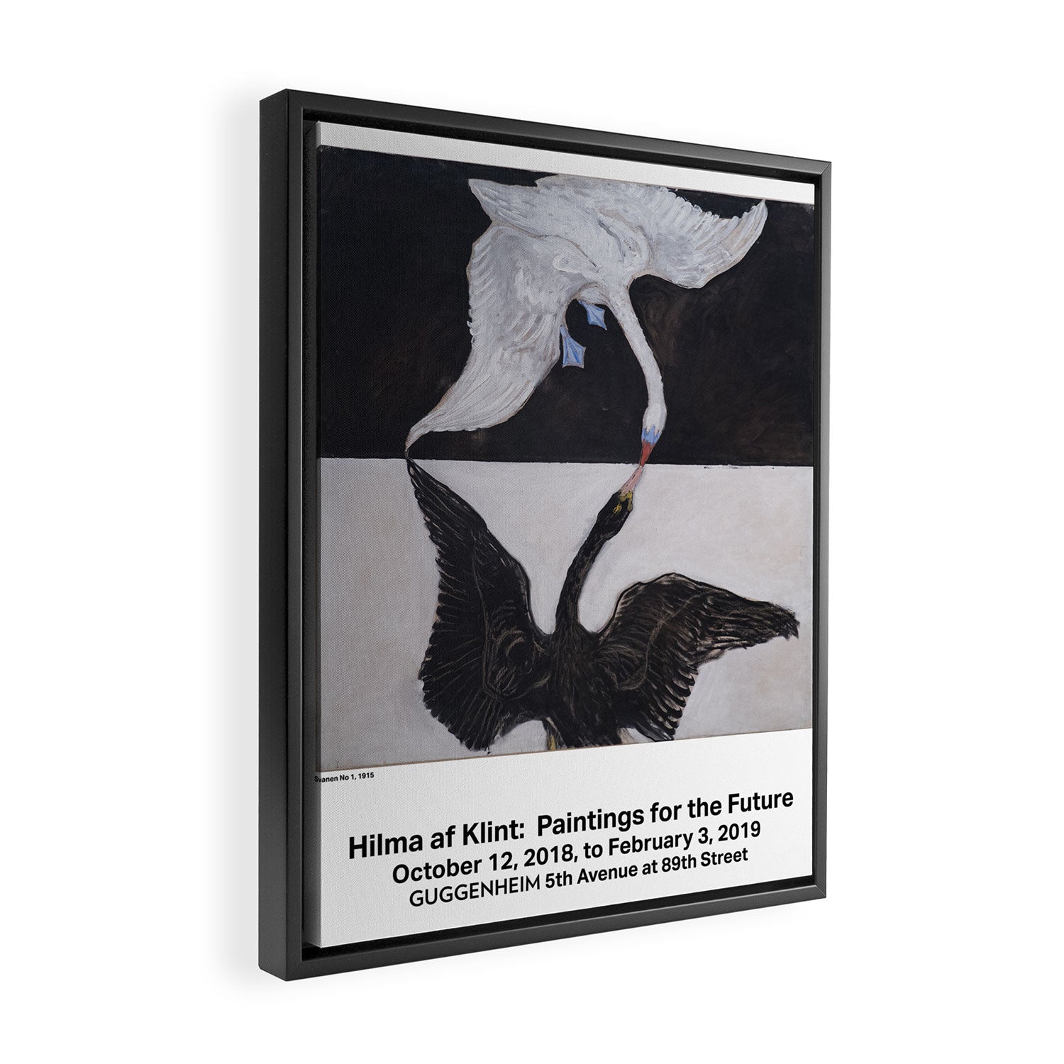 The Swan No 1 by Hilma af Klint Framed Canvas Print Gallery Image 2