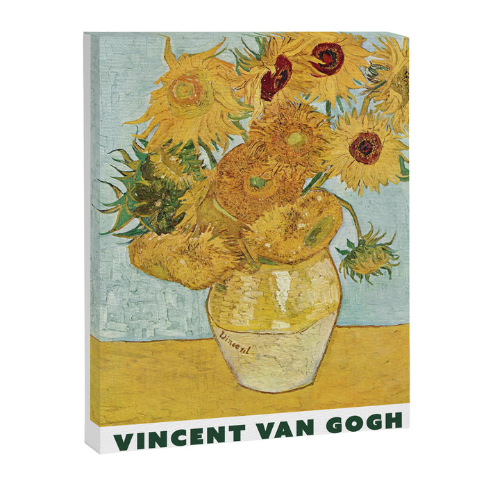 Vase with 12 Sunflowers by Vincent Van Gogh Canvas Print Gallery Image 1
