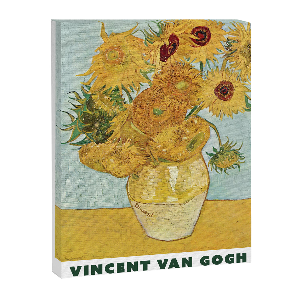 Vase with 12 Sunflowers by Vincent Van Gogh Canvas Print Gallery Image 6