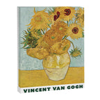 Vase with 12 Sunflowers by Vincent Van Gogh Canvas Print Gallery Image 6