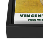 Vase with 12 Sunflowers by Vincent Van Gogh Framed Canvas Print Gallery Image 3