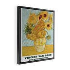 Vase with 12 Sunflowers by Vincent Van Gogh Framed Canvas Print Gallery Image 2