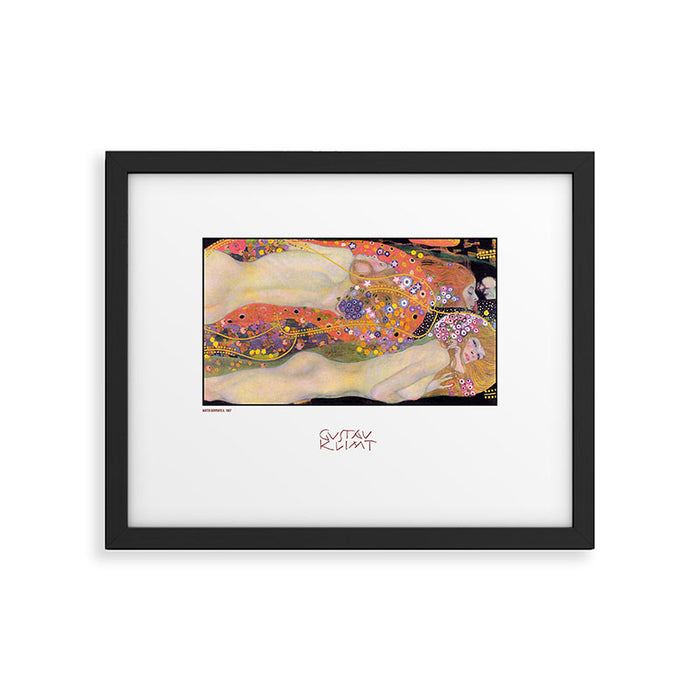 Water Serpents by Gustave Klimt Framed Art Print Gallery Image 1