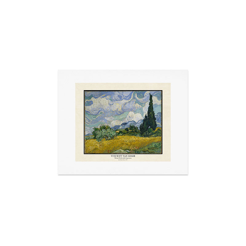 Wheat Field with Cypress by Vincent Van Gogh Art Print Gallery Image 1