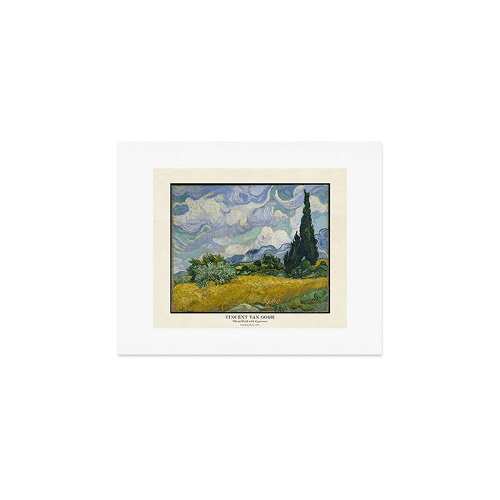 Wheat Field with Cypress by Vincent Van Gogh Art Print Gallery Image 1