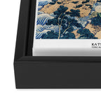 YÅrÅ Waterfall by Katsushika Hokusai Framed Canvas Print Gallery Image 3