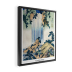 YÅrÅ Waterfall by Katsushika Hokusai Framed Canvas Print Gallery Image 2