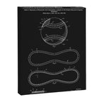 Baseball Patent - Black Canvas Print Gallery Image 6