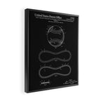 Baseball Patent - Black Framed Canvas Print Gallery Image 2