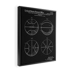 Basketball Patent - Black Framed Canvas Print Gallery Image 2