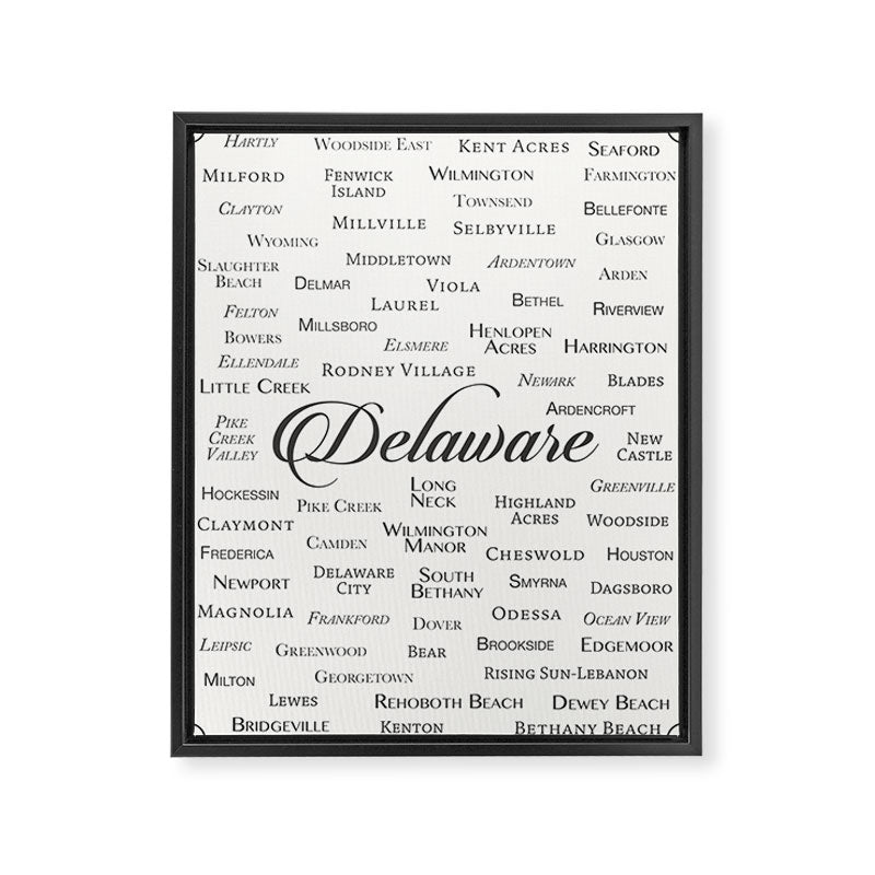 Delaware Framed Canvas Print Gallery Image 6