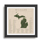 Michigan Parks Framed Art Print Gallery Image 1