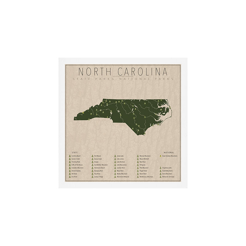 North Carolina Parks Art Print Gallery Image 1