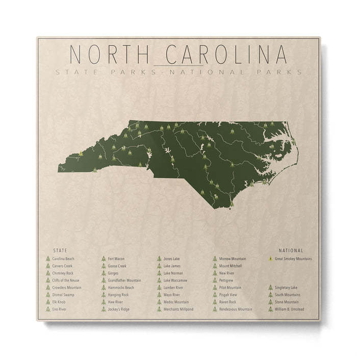 North Carolina Parks Metal Print Gallery Image 1