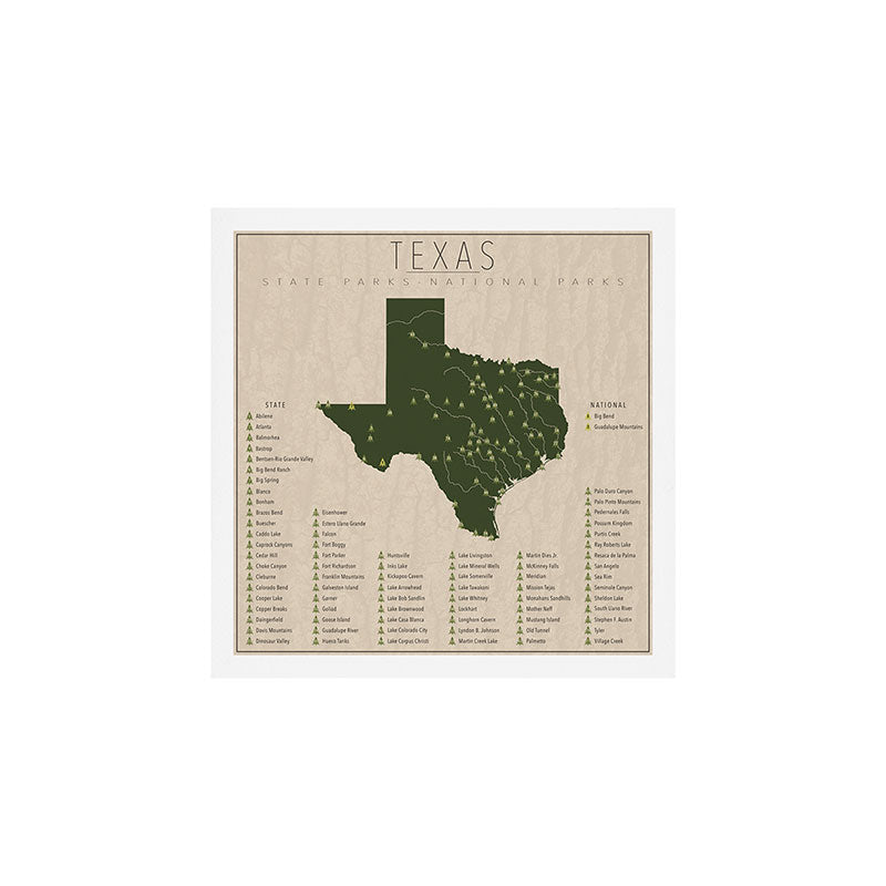 Texas Parks Art Print Gallery Image 1
