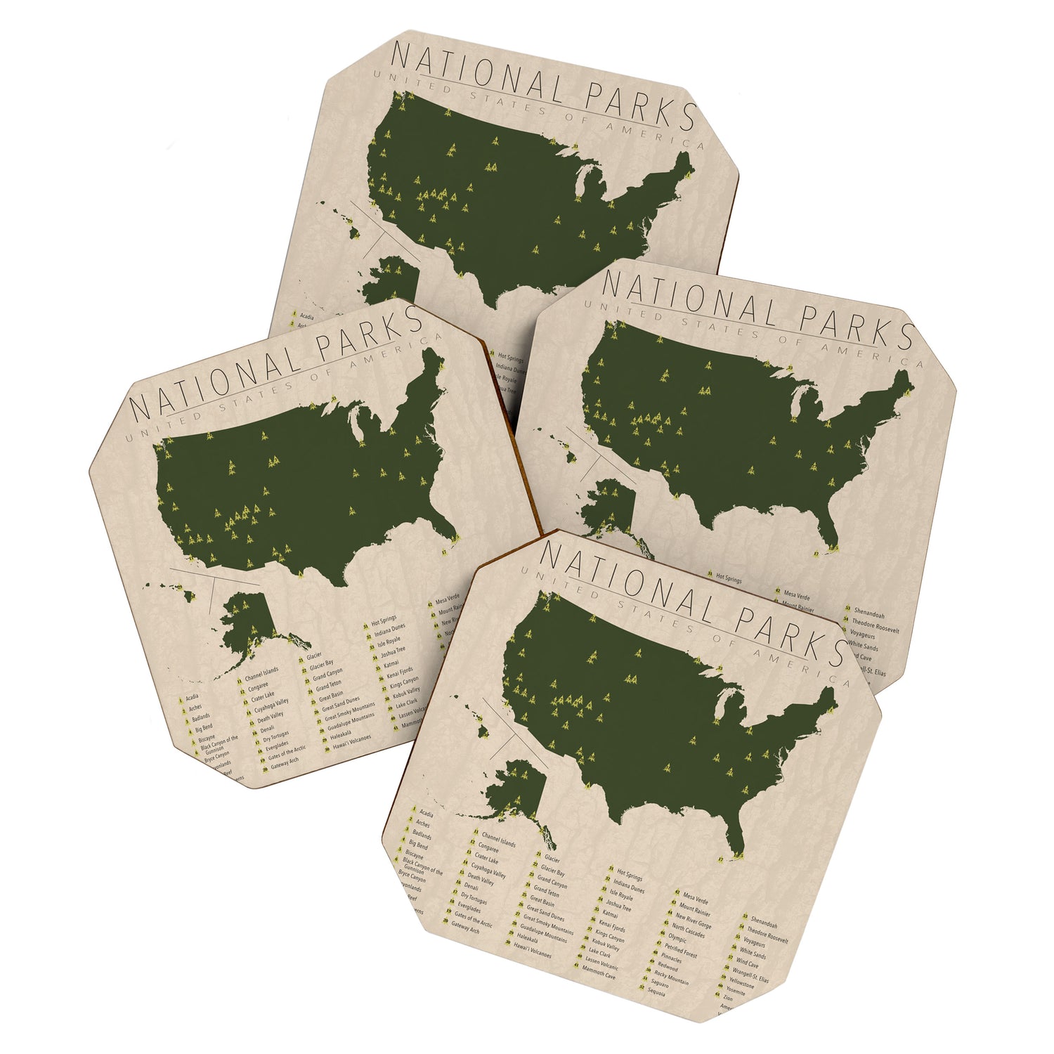 US National Parks Coaster Gallery Image 1