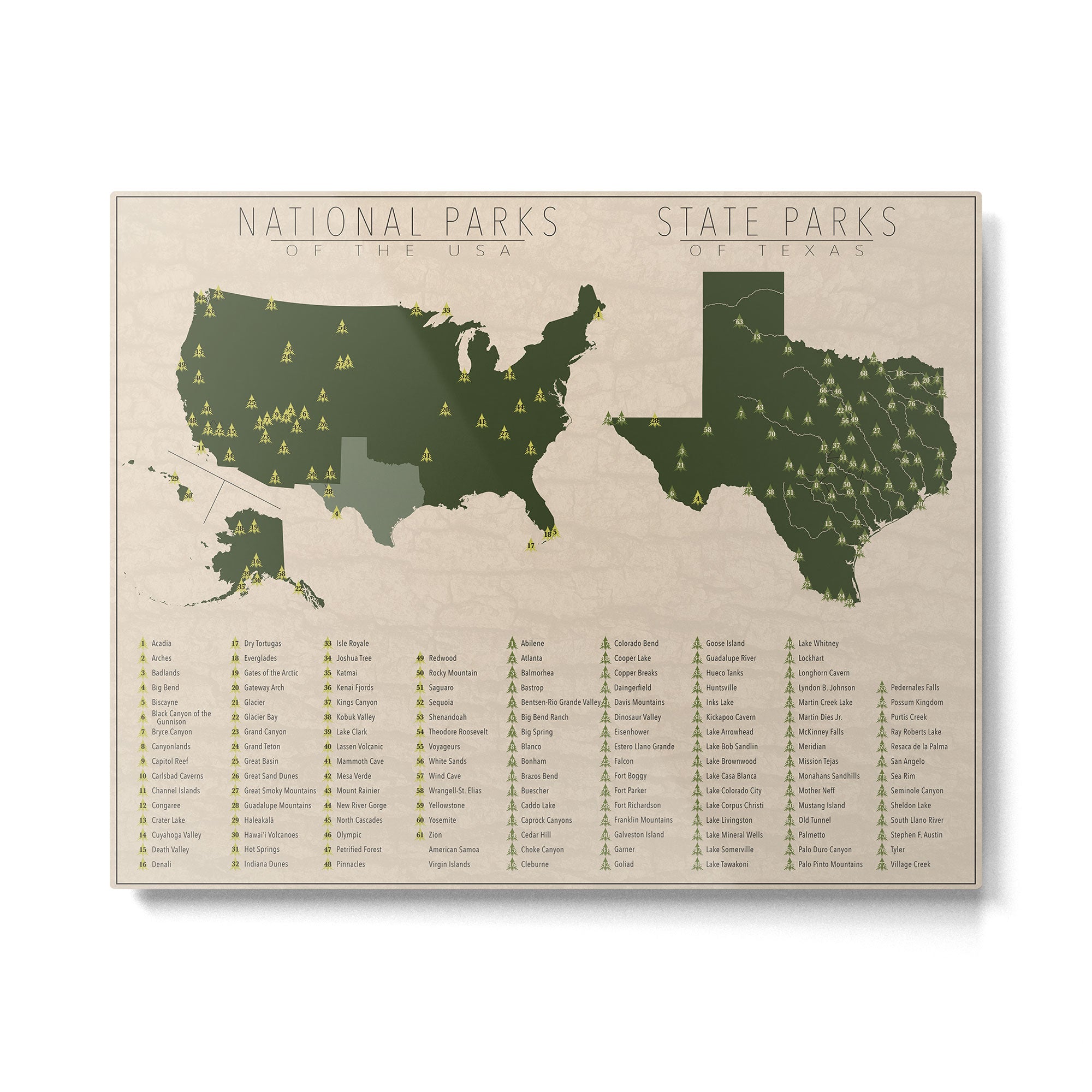 US National Parks - Texas Metal Print Gallery Image 4