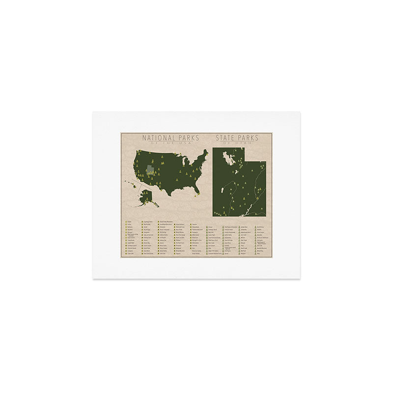 US National Parks - Utah Art Print Gallery Image 1