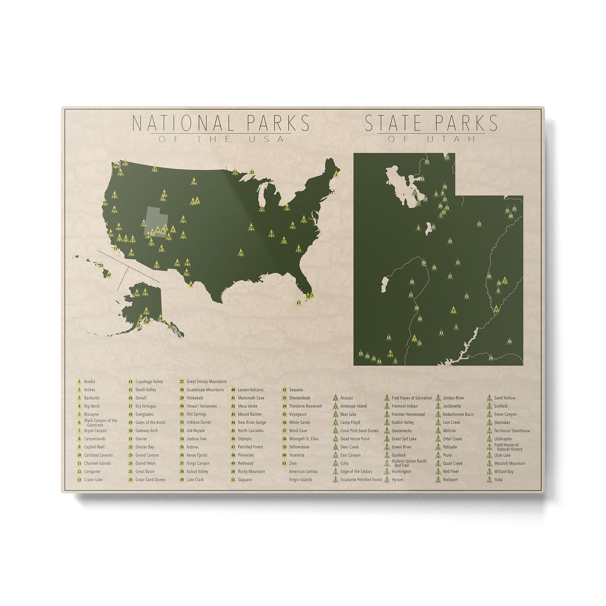 US National Parks - Utah Metal Print Gallery Image 4