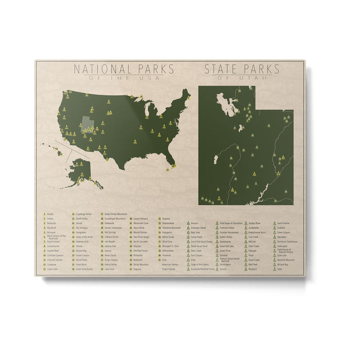 US National Parks - Utah Metal Print Gallery Image 1