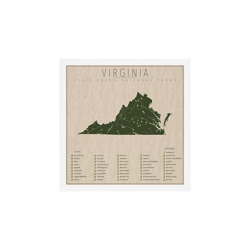 Virginia Parks Art Print Gallery Image 1
