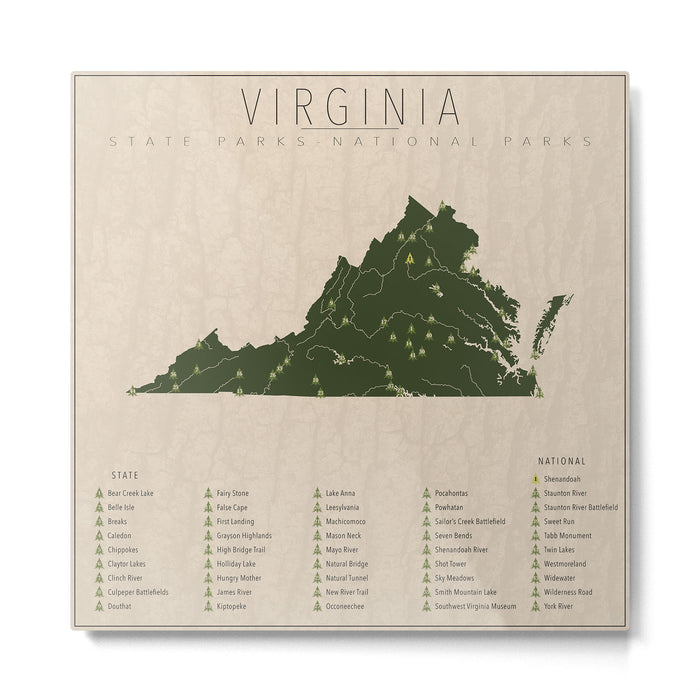 Virginia Parks Metal Print Gallery Image 1