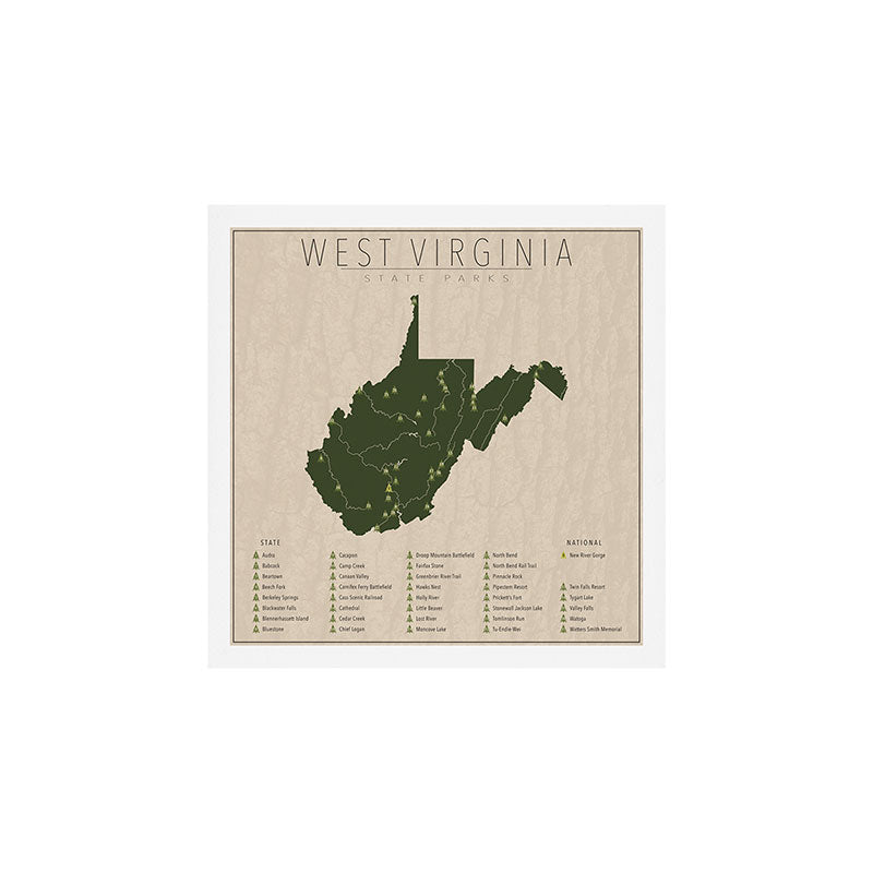 West Virginia Parks Art Print Gallery Image 1