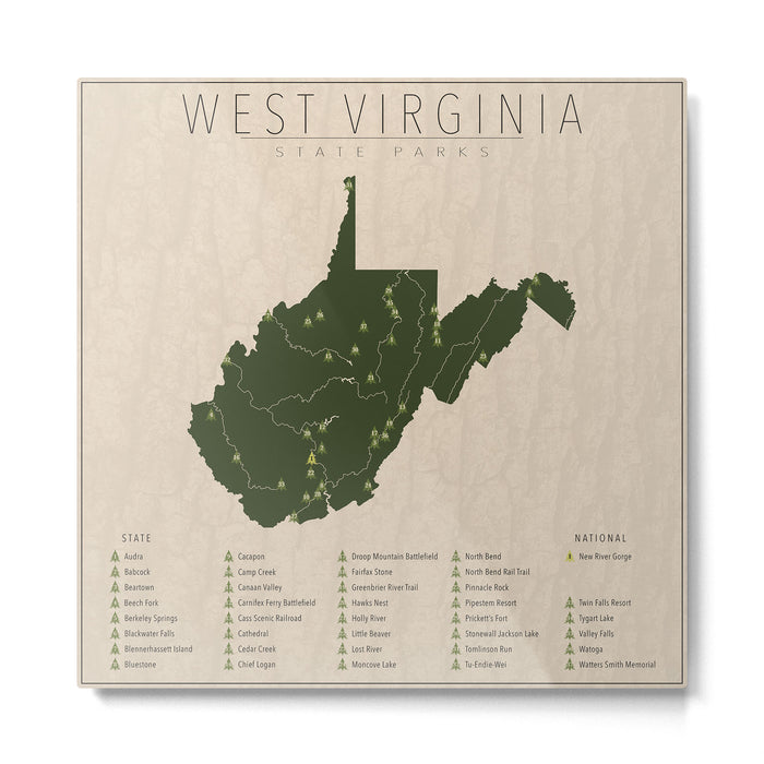 West Virginia Parks Metal Print Gallery Image 1