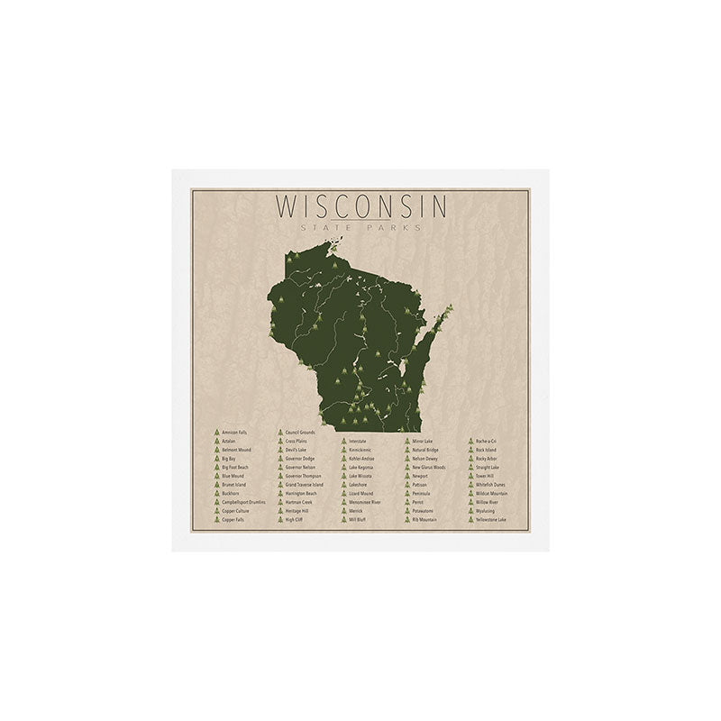 Wisconsin Parks Art Print Gallery Image 1