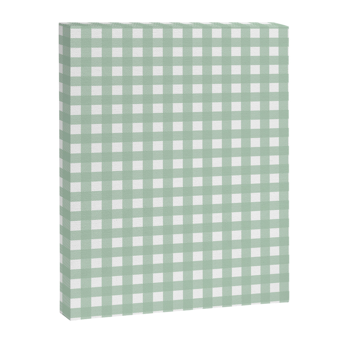 Buffalo Checks in Sage Green and White Canvas Print Gallery Image 8