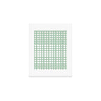 Buffalo Checks in Sage Green and White Art Print Gallery Image 1