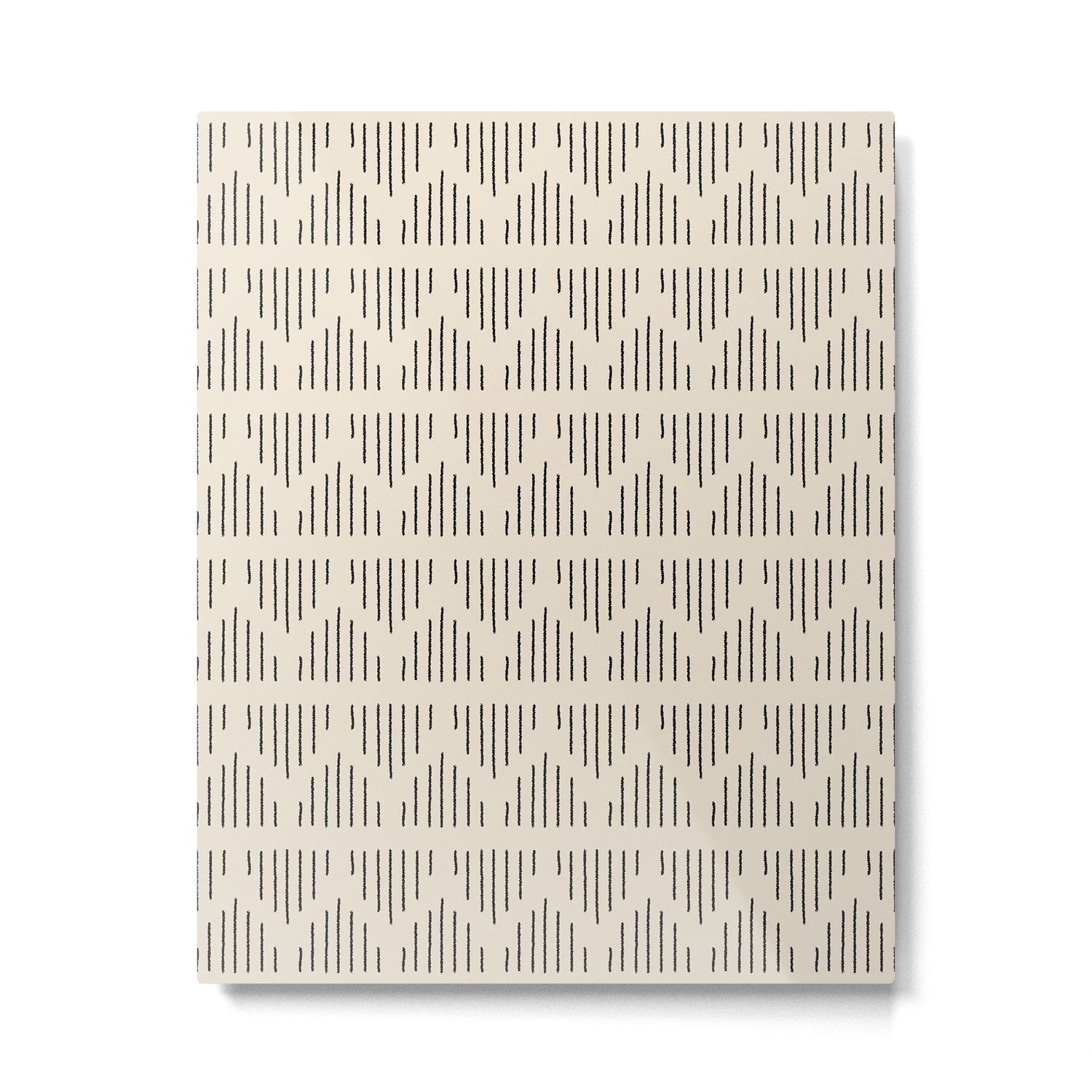 Modern Mudcloth 3, Black on Cream Metal Print Gallery Image 6