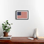 American Flag Painting Framed Art Print Gallery Image 2
