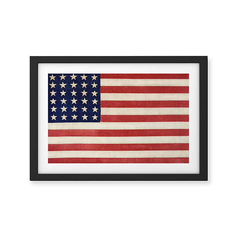 American Flag Painting Framed Art Print Gallery Image 2