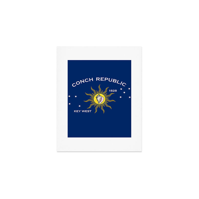 Conch Republic Flag Art Print Gallery Image 1