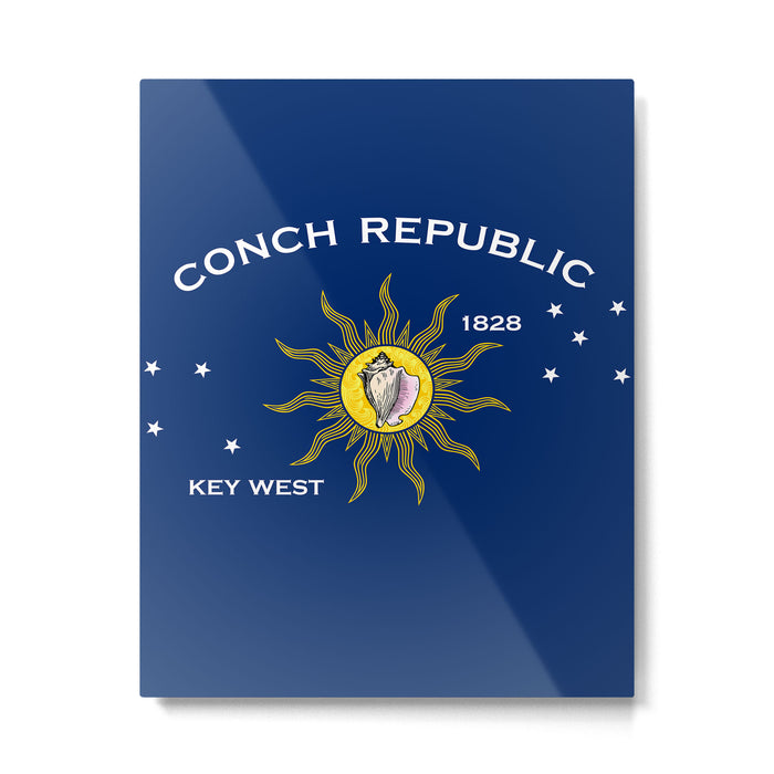 Conch Republic Flag Metal Print Gallery Image 1