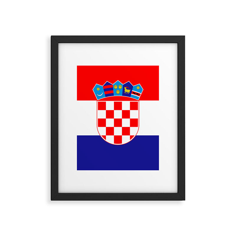 Flag of Croatia Framed Art Print Gallery Image 5