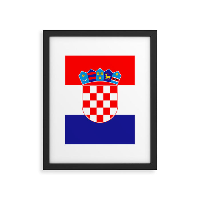Flag of Croatia Framed Art Print Gallery Image 1