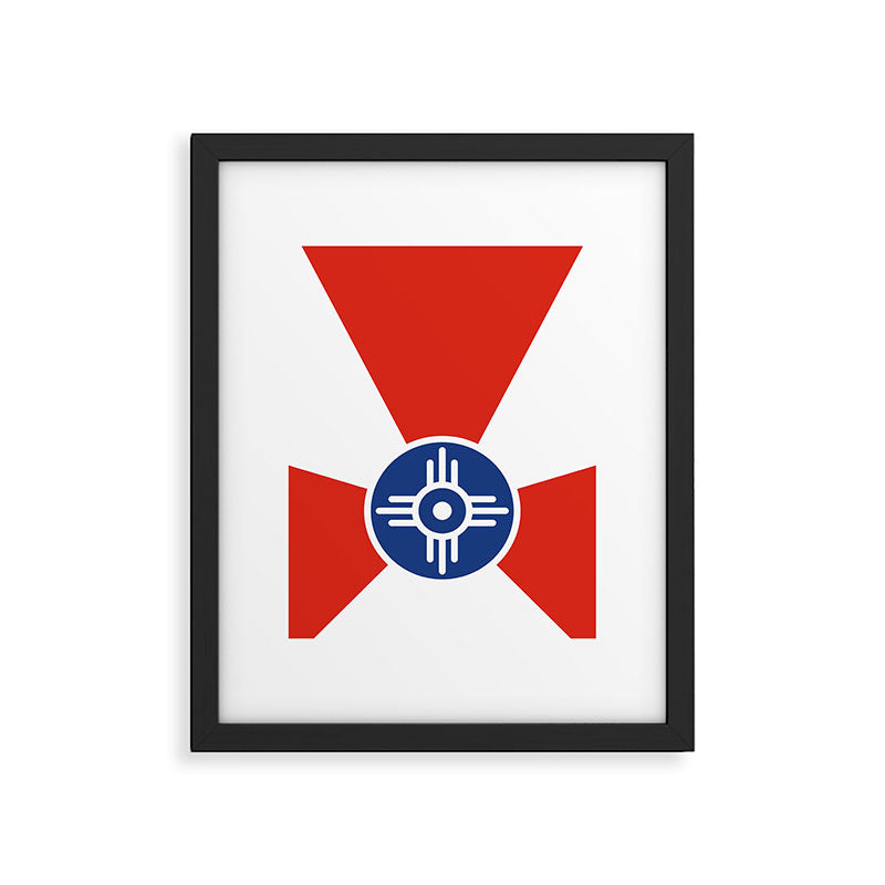 Flag of Wichita, Kansas Framed Art Print Gallery Image 5