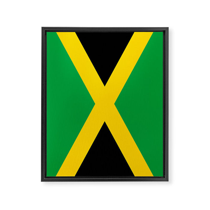 Jamaican Flag Framed Canvas Print Gallery Image 1