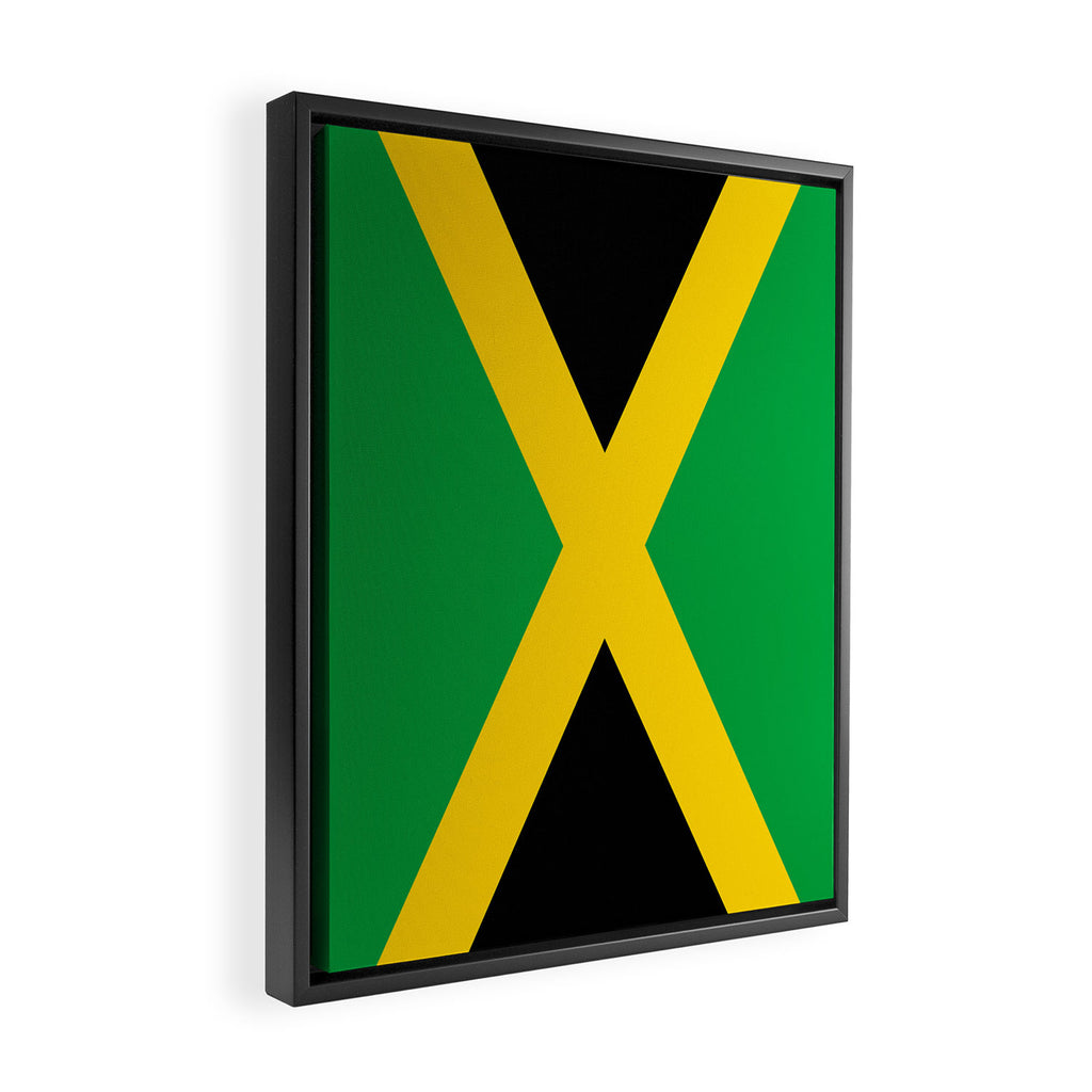 Jamaican Flag Framed Canvas Print Gallery Image 2