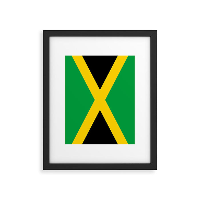 Jamaican Flag Framed Art Print Gallery Image 1