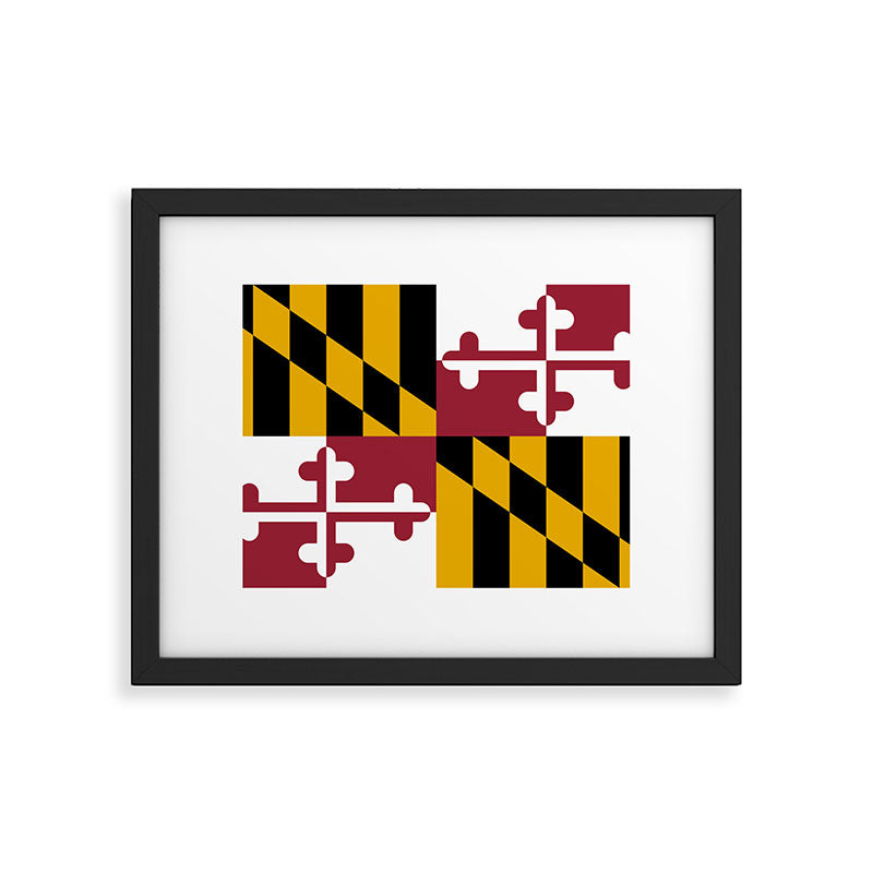 Maryland Flag Framed Art Print Gallery Image 5
