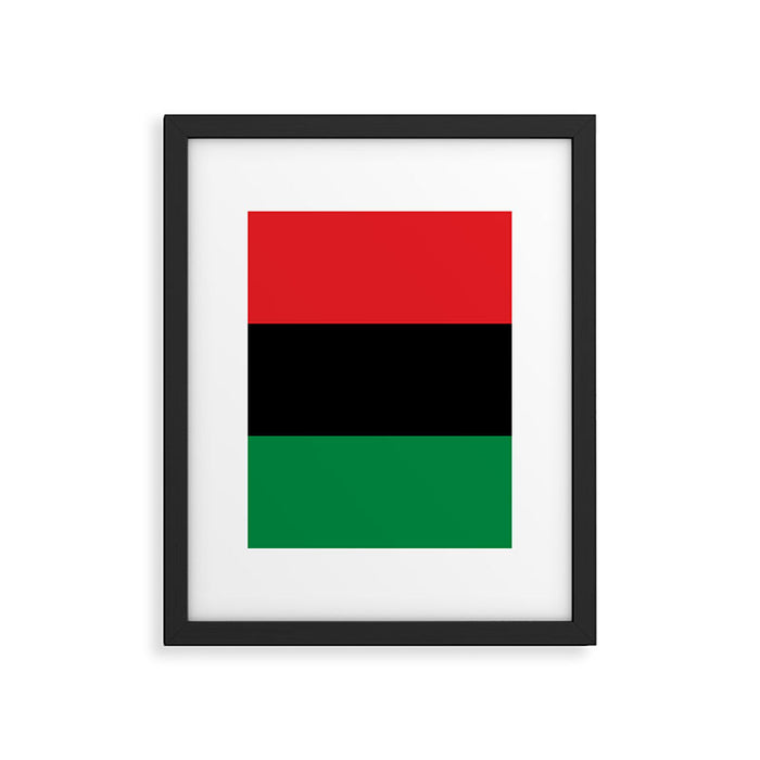 Pan African UNIA Flag Framed Art Print Gallery Image 1