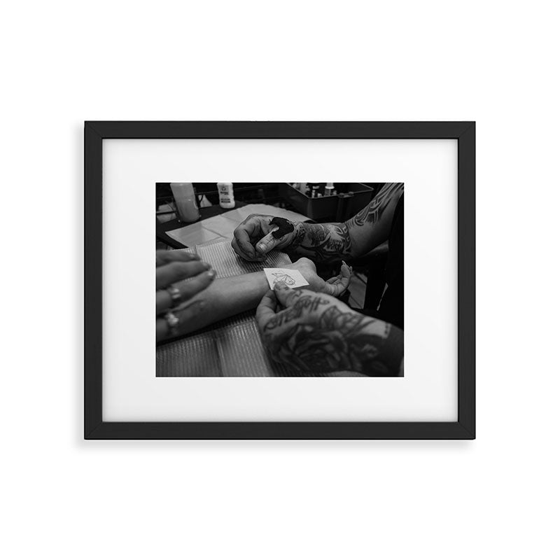 Tattoo's In Venice Framed Art Print