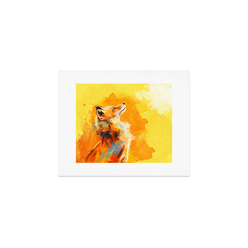 Blissful Light - Fox portrait Art Print Gallery Image 1