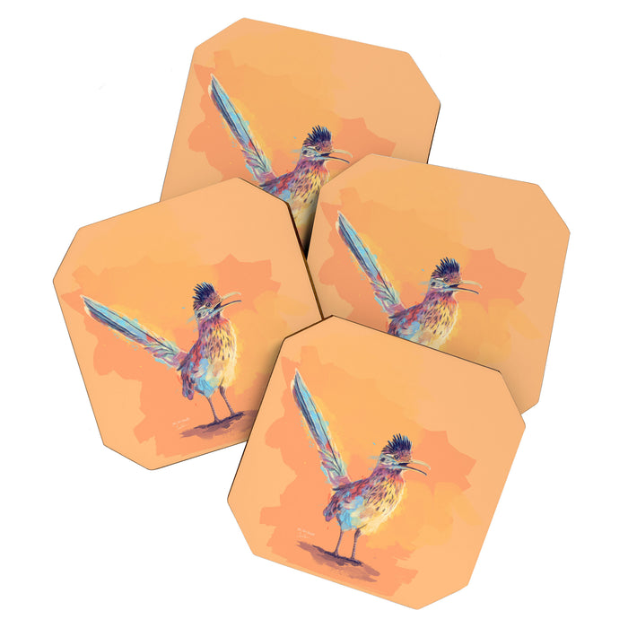 Desert Song - Roadrunner Illustration Coaster Gallery Image 1